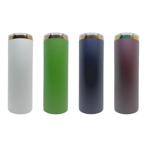 Polished Copper Plated 20oz Skinny Tumblers