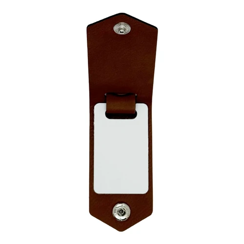 Luxette™ Leatherette Keychain with Photo
