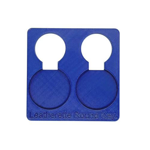 Jig for Leatherette Round Keychains
