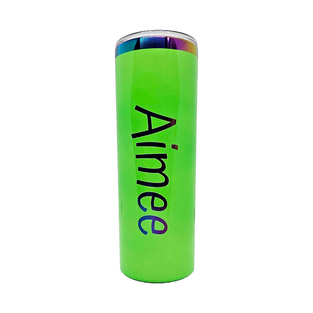 Neon Rainbow 20 oz Skinny Tumblers
