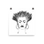Natural Woman of Color Textured Short Hair - Premium Luster Photo paper poster - Black/White Image