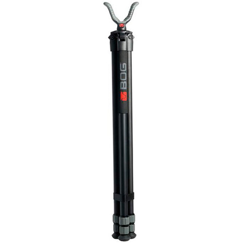 Bog Deadshot Tripod Aluminum 25'-64' for camera stability, lightweight and adjustable, with a sturdy tripod base and carbon fiber legs.