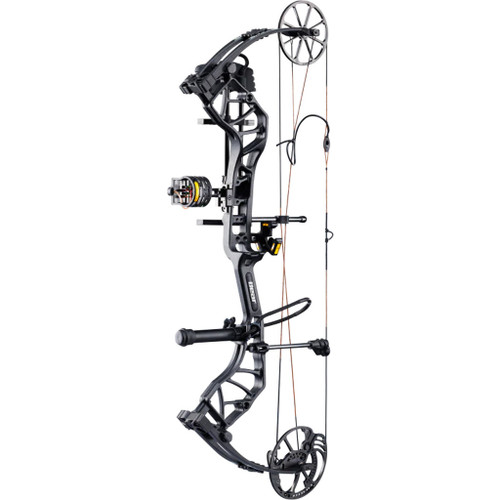 Bear Species Xt Rth Bow Package Black 45-60 Lbs Rh, modern compound bow with a sleek black design, adjustable draw weight, and high-performance features.