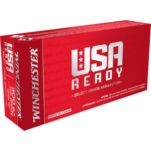 Winchester Usa Ready Rifle Ammo 300 Bo 125 Gr. Open Tip 20 Rd.