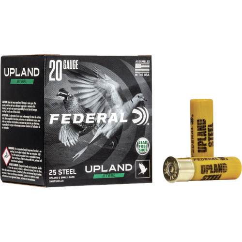 Federal Upland Steel Shotgun Ammo 20 Ga. 2.75 In. 7/8 Oz. 7.5 Shot 25 Rd.