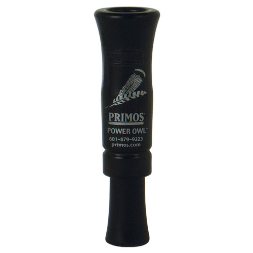 Primos Power Owl Locator Call, black handheld owl call device for hunting and bird calls.