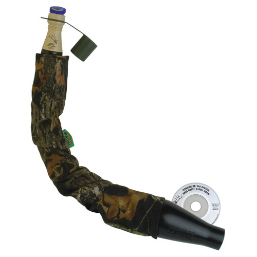 Primos Terminator Elk System, hunting electronic game call with camouflage cover, spray for sound projection, and compact design.