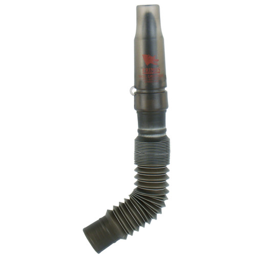 Primos Hog Grunter, black hunting device with flexible accordion-style hose and red logo, used for attracting wild hogs.