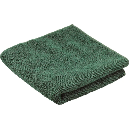Remington Rem Cloth With Moisture Guard, green microfiber cleaning cloth folded neatly.