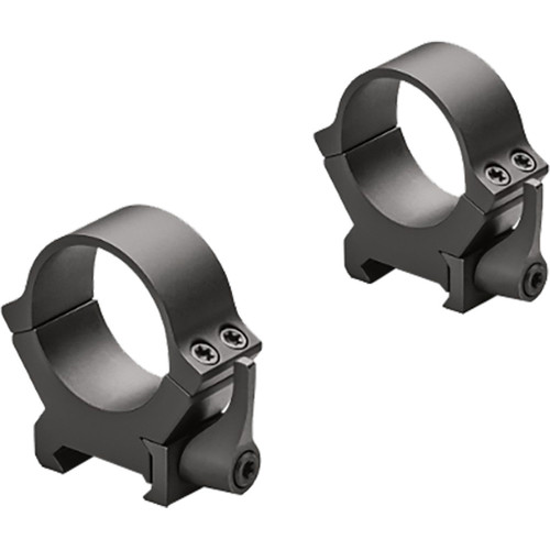 Leupold Qrw2 Scope Rings Matte 30mm Medium, black scope rings for riflescope mounting with screw fasteners.