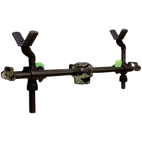Primos Trigger Stick Gen 3 Gun Rest Attachment, adjustable bipod with rubberized feet and camo accents for firearm stability.