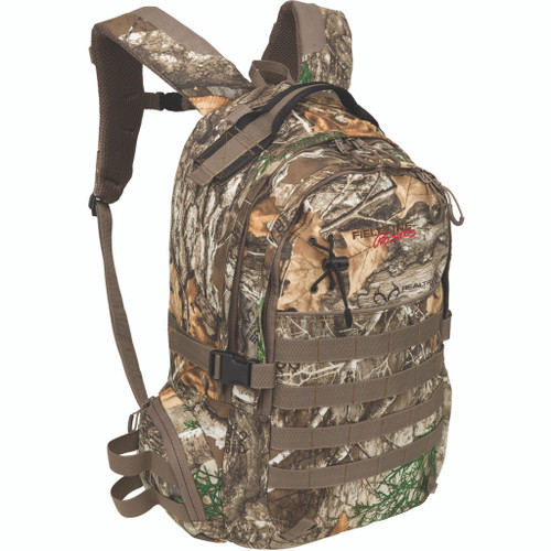 Fieldline Ridge Tracker Pack Realtree Edge, camouflage outdoor hunting backpack with multiple compartments and adjustable straps.