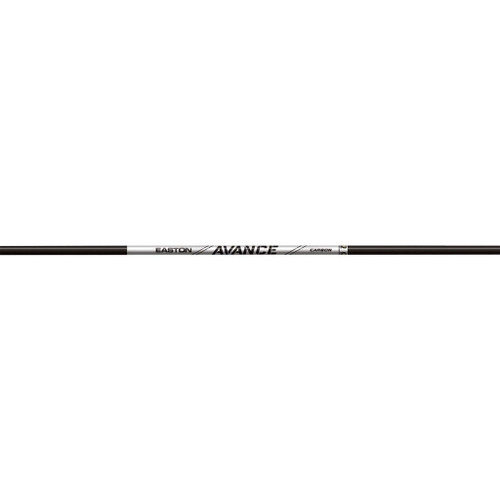 Easton 4mm Avance Shafts 550, a set of one dozen graphite golf club shafts with black and silver design and branding.