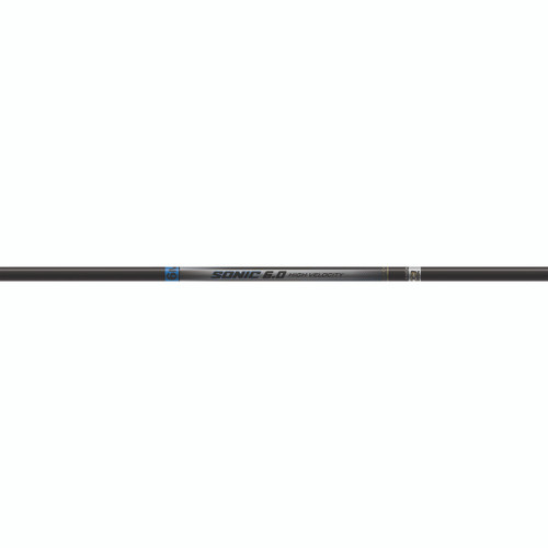 Easton Sonic 6.0 Shafts 300, a set of high velocity golf shafts with black and gray design and blue accents.