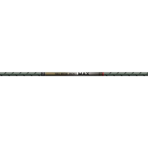Easton 5mm FMJ Max Shafts With Half Outs, set of golf club shafts with a black and gray pattern, featuring the product branding on the shaft.