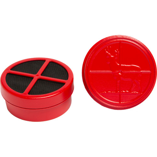 Wildlife Research Scent Killer No Zone Tote Tamers 2 Pk, red round odor control containers for hunting gear with scent-blocking features.