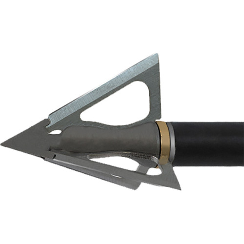 G5 Outdoors G5 Striker V2 Broadheads 100 Gr. 3 Pk, close-up view of a broadhead with a sharp, pointed blade and aerodynamic design.