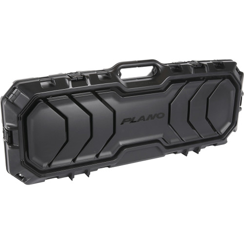 Plano Tactical Gun Case Black 42 In., durable black gun case with protective outer shell and handle for secure transport.