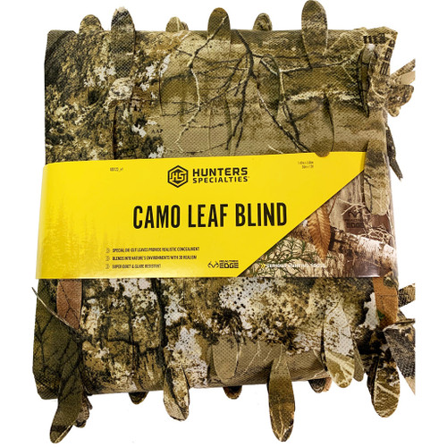 Hunters Specialties Leaf Blind Realtree Edge 56 In.x12 Ft., camouflage leaf blind for outdoor hunting camouflaging with nature's environment.