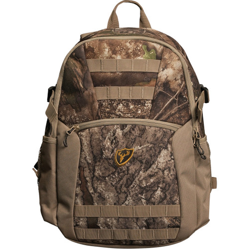 Blocker Outdoors Blocker Shield Backpack Rt Apx Osfm, camouflage tactical design with multiple compartments and padded straps for outdoor activities.