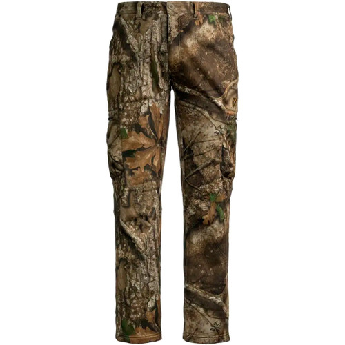 Blocker Outdoors Blocker Silentec Pant Rt Apx X-large, camouflage hunting pants with a woodland pattern suitable for outdoor activities.