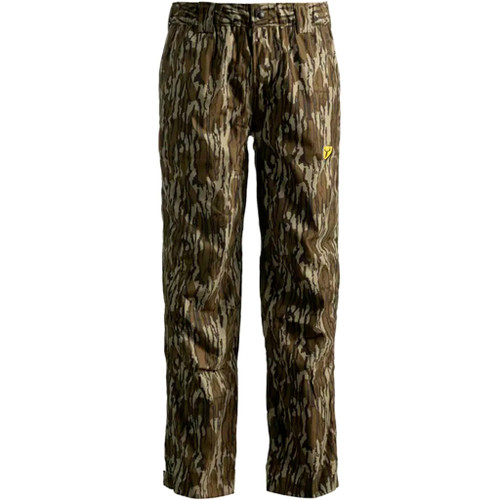 Blocker Outdoors Blocker Drencher Pant Mo Bottomlands, camouflage moisture-wicking outdoor pants for hunting and outdoor activities in X-large size.