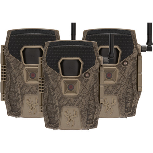 Wildgame Innovation Wildgame Terra Xt 2.0 Cellular Camera 24mp 3pk, camouflage trail cameras with infrared sensors for hunting and wildlife monitoring.
