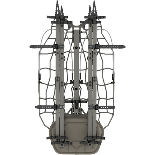 Novix Echo Hunt Ready Hang On Combo Classic Gray, hunting gear with a sturdy frame and mesh sides