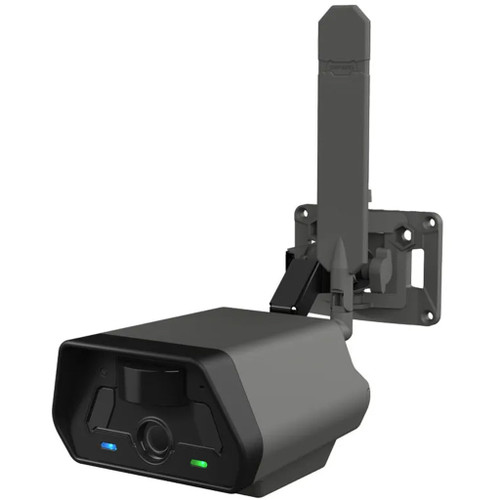 Tactacam Defend Security Camera, outdoor surveillance camera with mounting bracket and night vision capabilities.