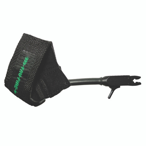 Trufire Patriot Release Hook and Loop Black Youth, a black release hook with an adjustable strap and loop designed for youth use.