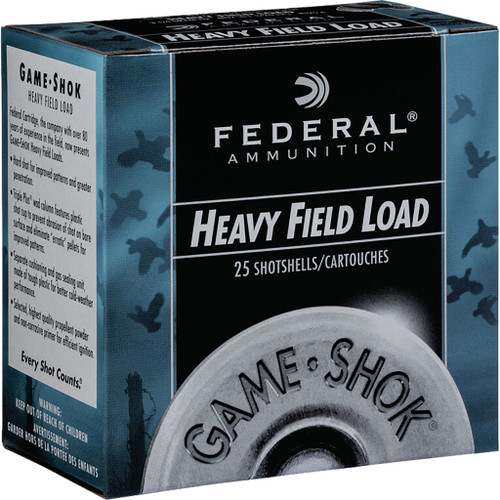 Federal Game-shok Heavy Field Load 12 Ga. 2.75 In. 1 1/4 Oz. 4 Shot 25 Rd.