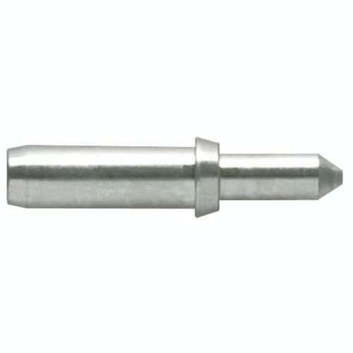 Easton 4mm Pins #2, a silver metal pin with a tapered end, for archery or bow assembly, with a 12-pack size.
