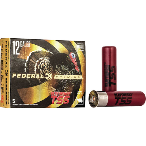 Federal Premium Heavyweight Tss Shotgun Load 12 Gauge 3.5 In. 2 1/2 Oz. 7,9 Shot 5 Rd.