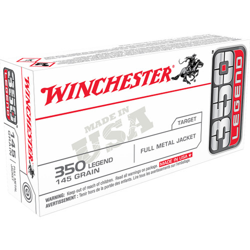 Winchester Usa Rifle Ammo 350 Legend 145 Gr. Fmj 20 Rd.