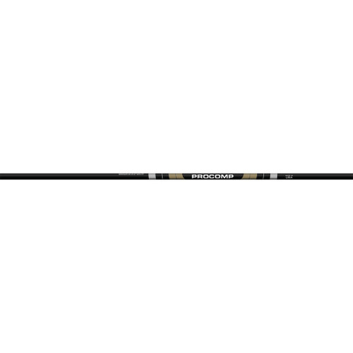 Easton Procomp Target Shafts 1150, product image showing a black and gold archery shaft with 'PROCOMP' branding.