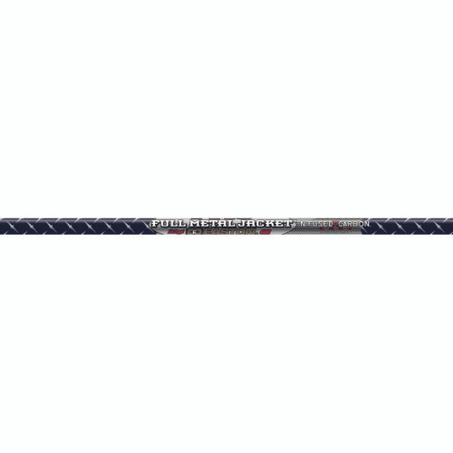 Easton 5mm Full Metal Jacket Shafts 400, image of a dozen high-performance archery shafts with metallic finish and branding.