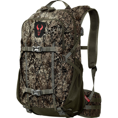 Badlands Atx 16 Pack Approach Gt, approach camo patterned hiking and travel backpack with multiple compartments, adjustable straps, and hydration reservoir sleeve.