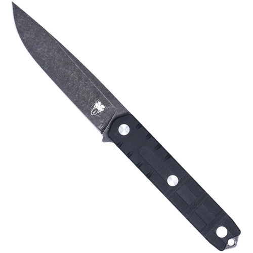 Cobratec Outdoor Warrior Knife Fixed Blade Black, tactical black fixed blade knife for outdoor survival and camping.