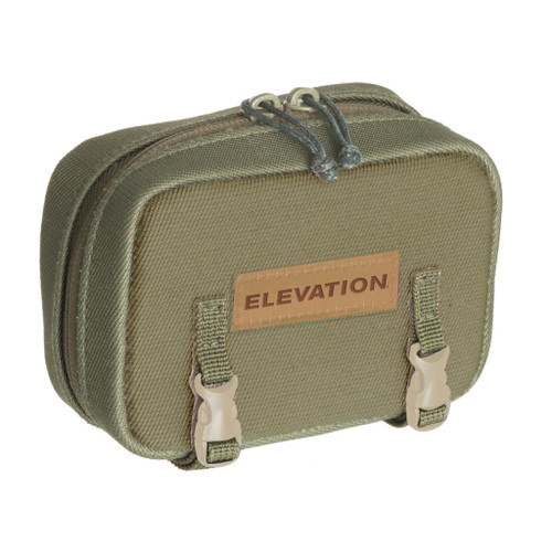 Elevation Utility Box Ambush Green, compact outdoor utility storage bag with double zippers and adjustable straps.