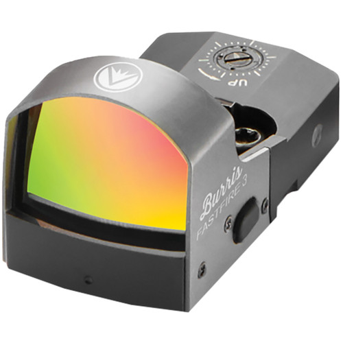 Burris Fastfire III Sight Picatinny Mount 3 MOA Dot, compact red dot sight with reflective lens and adjustable brightness, designed for rifles or pistols.