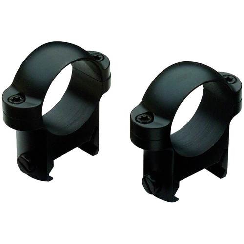 Burris Zee Rings 1 In. Low Matte Black Weaver Style, black low profile scope rings with mounting screws for firearms.