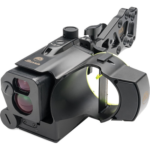 Burris Oracle 2 Rangefinding Bow Sight, modern black hunting bow sight with digital rangefinder and illuminated reticle for accurate targeting.