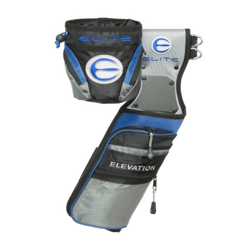 Elevation Nerve Field Quiver Package Elite Edition Lh, ergonomic golf club quiver with multiple compartments and adjustable strap for left-handed players.