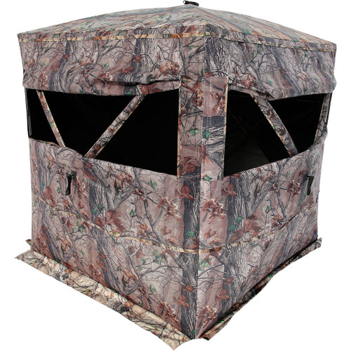 Muddy Outdoors Muddy Prevue 3 Ground Blind Epic Camo, camouflage ground blind with windows for hunting.