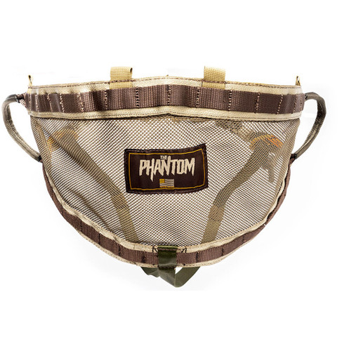 Tethrd Phantom Saddle Regular, outdoor hunting saddle with mesh design and adjustable straps.