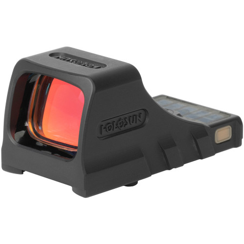 Holosun Scs Solar Charging Sight, red dot and green circle reticle holographic sight for Walter PDP pistol.