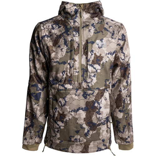 Kings Camo Kings Xkg Wind-defender Anorak Xk7 Camo Medium, camouflage windproof and water-resistant jacket with a hood and front zippered pocket.