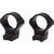 Browning X-bolt Integrated Scope Rings Matte Blued 30mm High, black scope rings with a matte finish designed for mounting scopes on rifles.