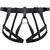 Xop Holiday Harness Small/medium, black adjustable pet harness with padded straps and secure buckles.