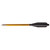 Bear X Desire Pistol Bolts 12 Pack, a set of 12 gold-colored arrow bolts with black flight nocks and pointed tips.